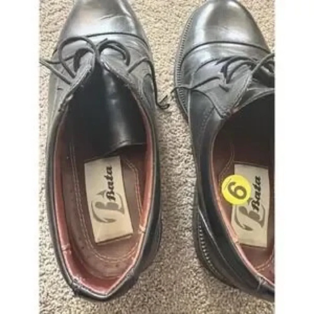 Classic Black Leather Men's Lace-Up Dress Shoes